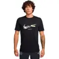 Nike -løbe-T-shirt til mænd - sort