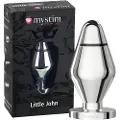 Mystim Little John - lille elektro anal plug (sølv)