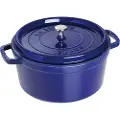 Staub - Gryde La Cocotte rund 28 cm, 6,7 l - Blå - Gryder & kasseroller - - Homeroom