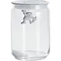 Alessi Køkken opbevaringsglas GIANNI 900 ml, hvidt låg, glas, Alessi