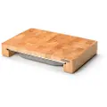Continenta Skærebræt 39 x 27 cm, med bakke i rustfrit stål, brun, træ Continenta