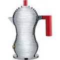 Alessi Komfur-espressokaffekande PULCINA 70 ml, rød, Alessi