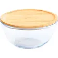 SmartaSaker Beholdere til opbevaring af mad PKV-012 1,6 l, glas/bambus, Pebbly