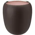 Stelton Vase ORA 22 cm, mørkt pulver, rustfrit stål, Stelton