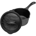 Petromax KR1 Cast-iron saucepan with lid, Sovsegryde med Låg, sort