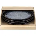 Denby - Tallerken Coupe Halo diameter 26 cm 4-pak - Sort - Tallerkener - - Homeroom