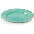 Lyngby Porcelæn Frokosttallerken RHOMBE 21 cm, aqua, Lyngby