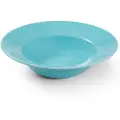 Lyngby Porcelæn Dyb tallerken RHOMBE, 25 cm, turkis, Lyngby