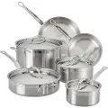Hestan - Sæt med 6 ProBond gryder og pander - Krom - Gryder & kasseroller - - Homeroom