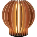 Eva Solo Bordlampe RADIANT 15 cm, LED, lysebrun, træ, Eva Solo