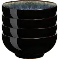 Denby - Skål Halo Ø 16 cm 4-pak - Sort - Skåle - - Homeroom