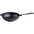 Carl Victor - Wokpande i støbejern Diameter 30 cm - Sort - Stegepander & grillpander - - Homeroom