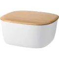 Rig-Tig Brødkasse BOX-IT 23 cm, hvid, plastik / bambus, RIG-TIG