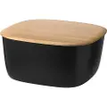 Rig-Tig Brødkasse BOX-IT 23 cm, sort, plastik / bambus, RIG-TIG