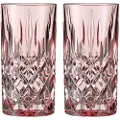 Nachtmann Longdrinkglas NOBLESSE FRESH COLORS 395 ml, sæt med 2 stk, rosa, Nachtmann