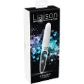 Liaison Straight - opladelig LED vibrator (gennemsigtig-hvid)