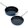 Joseph Joseph Keramisk Non-stick Stegepandesæt Med Foldehåndtag 2 Enheder