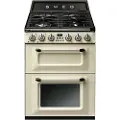 Smeg Tr62 60 Cm Gaskomfur Med Ovn 4 Blus