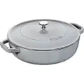 Zwilling Grydegryde 28 cm, grafitgrå, støbejern, Staub