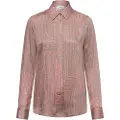 Fynch&Hatton Classic Blurry Square Langærmet Bluse