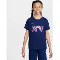 Nike Kylian Mbappé Dri-FIT-T-shirt til større børn - blå