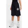 Nike Sportswear-shorts i french terry til piger - sort
