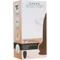 Addiction Naked Rotating 7 - roterende vibrator (18cm) - naturlig