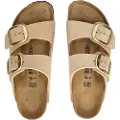 Birkenstock Birkenstocktil kvinder. 1024064 Arizona Big Buckle Lenb læder sandaler beige (37), Fast, Ingen, Casual