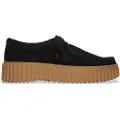 Clarks Clarkstil kvinder. 26172044 Torhill Bee lædersko sort (41.5), 3-5 cm, Ruskind, Blonder, Casual
