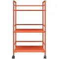 Novogratz - Metal Rullevogn Orange Cache - Rød - Serveringsvogne - - Homeroom