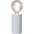 Star Trading Bordlampe i træ E27 hvid 15x8cm 7391482015532 Modsvarer: N/A