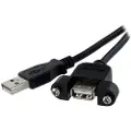 StarTech.com Adapter 0.6m. Usb A Usb A Sort