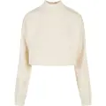 Urban Classics Cropped Oversized High Neck Crew Sweatshirt