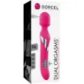 Dorcel Dobbelt Orgasme - genopladelig 2-i-1 massagevibrator (pink)