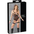 Cottelli Bondage - sort og fræk bundet body med håndjern - M