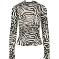 Urban Classics Turtleneck Top Aop Mesh Big Skjorte Med Lange ærmer