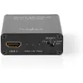 Nedis Hdmi-lyduddrager Hdmi Ind Til Hdmi Toslink Ud 4k Metal 3.5 Mm 60hz