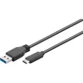 Pro USB-A <-> USB-C - 0.15m - Sort