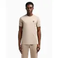 EA7 EA7til mænd. 8NPT16_PJRGZ Premium Shield T-shirt beige (S), Casual, Bomuld, Korte ærmer