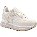 Liu jo Liu Jotil kvinder. BA5013PX602S1185 Træningssko i læder og mesh med beige plateau (41), 3-5 cm, Blonder, Casual