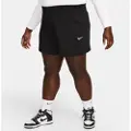 Nike Sportswear Phoenix Fleece-shorts med løst design og høj talje til kvinder (plus size) - sort
