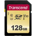 Transcend Sdxc 500s 128gb Class 10 Uhs-i U3 V30 Hukommelseskort