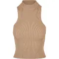 Urban Classics Short Rib Knit Turtleneck ærmeløs T-shirt