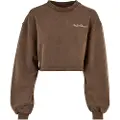 Urban Classics Cropped Small Embroidery Terry Sweatshirt