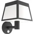 Eglo ALTILIA SOLCELLE VÆG M/SENSOR SORT/HVID
