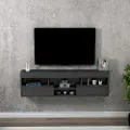 Hannah Home - TV-bænk Alice - Grå - Tv-bænke & mediebænke - - Homeroom