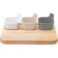 Rig-Tig Tapas sæt 26 x 19 cm, sæt med 4 stk, træ / stentøj, RIG-TIG
