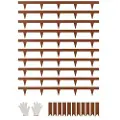 Vevor Stål Landskabskant, 10 pakker 40 x 4,5 tommer Vejrbestandig &amp; Forrustet Metal Landskabskant, Bøjelig Havekant, Kraftig Plænekant, Blomsterbed Havestiopdeler