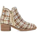 Xti Xtitil kvinder. 14396303-ORO Ankelstøvler 143963 guld (41), Læder, Guldfarvet, Stof, 5-8 cm, Lynlås, Casual