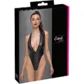 Cottelli Party - skinnende halterneck bodysuit (sort) - M